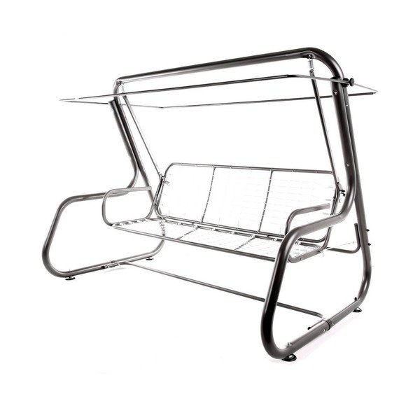 Szürke fém kerti hintaágy Rimini – Dajar-image-1