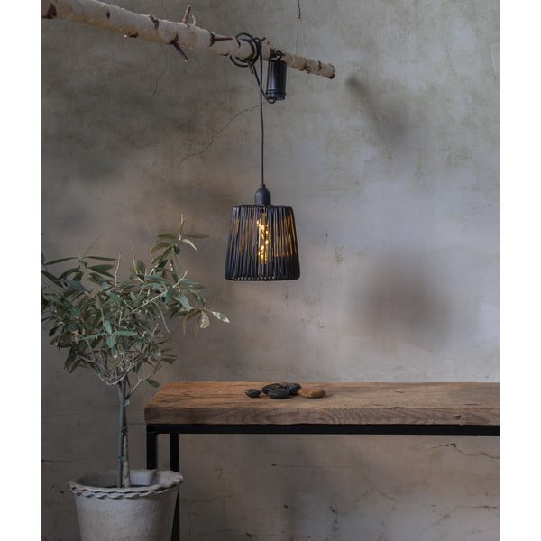 Elemmel működő LED kültéri lámpa ø 15 cm Twine – Star Trading-image-1