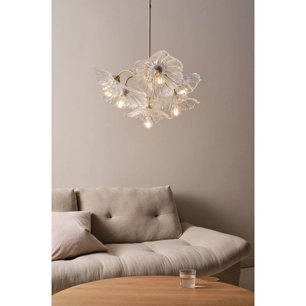 Aranyszínű üveg dimmelhető függőlámpa ø 70 cm Nugget – Jotex-image-1