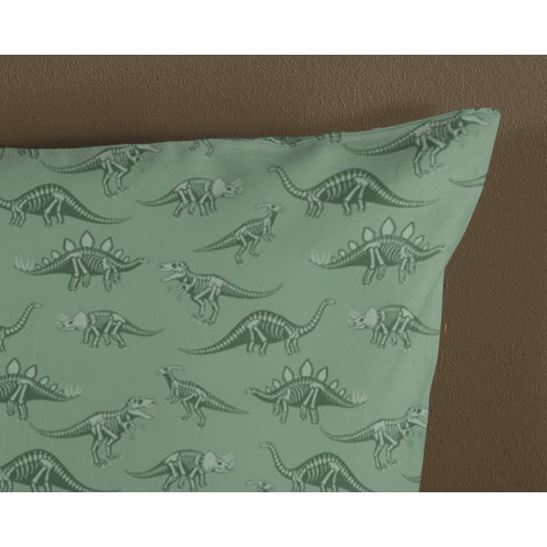 Zöld-bézs pamut gyerek ágyneműhuzat babaágyhoz 100x135 cm Gabi – Good Morning-image-3