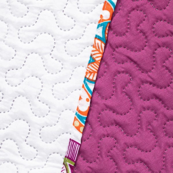 Bibi kétoldalas fukszialila mikroszálas ágytakaró, 170 x 270 cm - DecoKing-image-4
