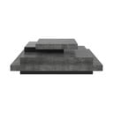 Szürke dohányzóasztal beton dekorral 110x110 cm Slate - TemaHome