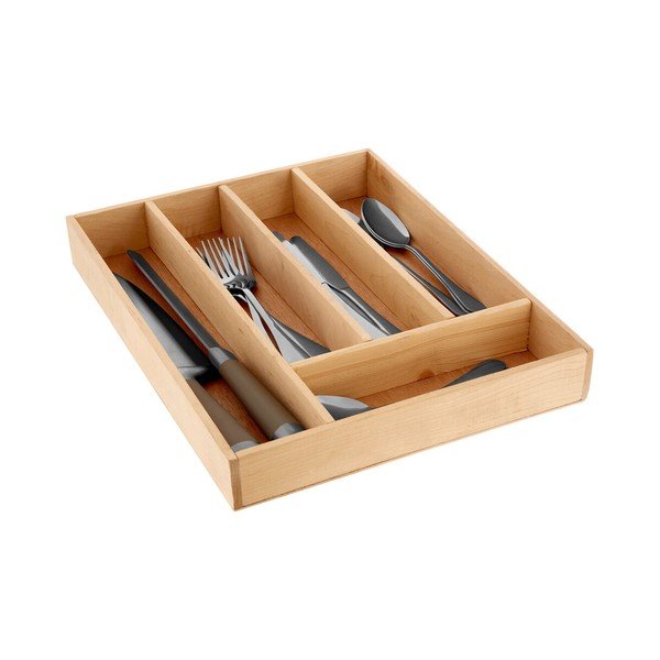 Natúr színű fa evőeszköztartó fiókba 30 x 38 cm – Premier Housewares