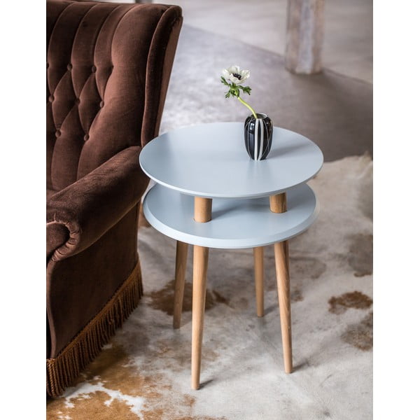 UFO sötétszürke tárolóasztal, ⌀ 45 cm - Ragaba-image-2