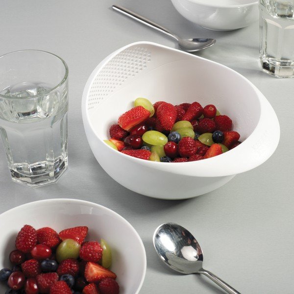 Prep&Serve zöld tésztaszűrő edény, 21 cm - Joseph Joseph-image-1