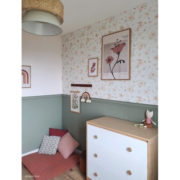 Gyerek tapéta 10 m x 50 cm Watercolour Flowers – Lilipinso-image-2