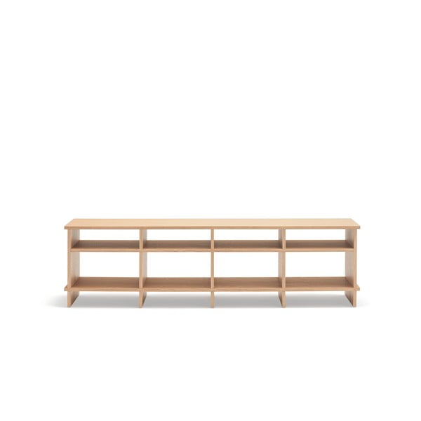 Natúr színű TV-állvány tölgyfa dekorral 180x50x40 cm Inari – Teulat