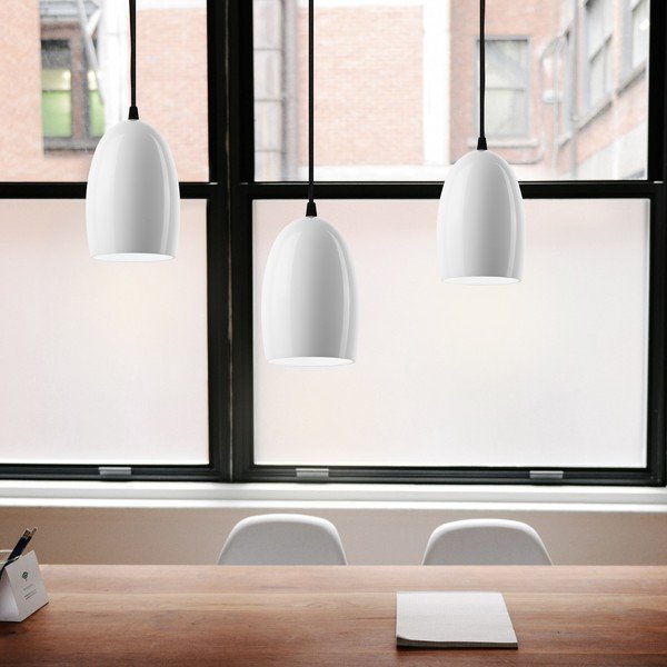 Ume S Glossy háromágú fehér függőlámpa, ø 14 cm - Sotto Luce-image-1
