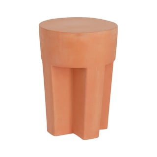 Vilena terrakotta színű beton kerti kisasztal, 33 cm ⌀ - Kave Home