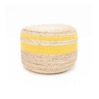 Braided juta puff sárga részletekkel - LABEL51