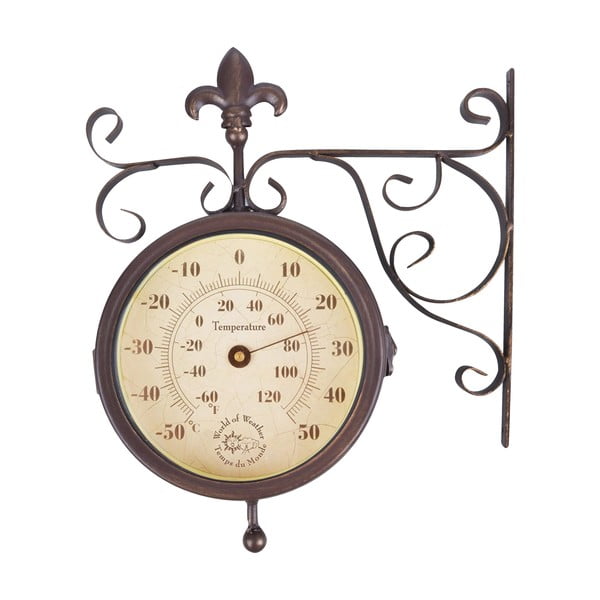 Rustic falióra hőmérővel - Esschert Design-image-3