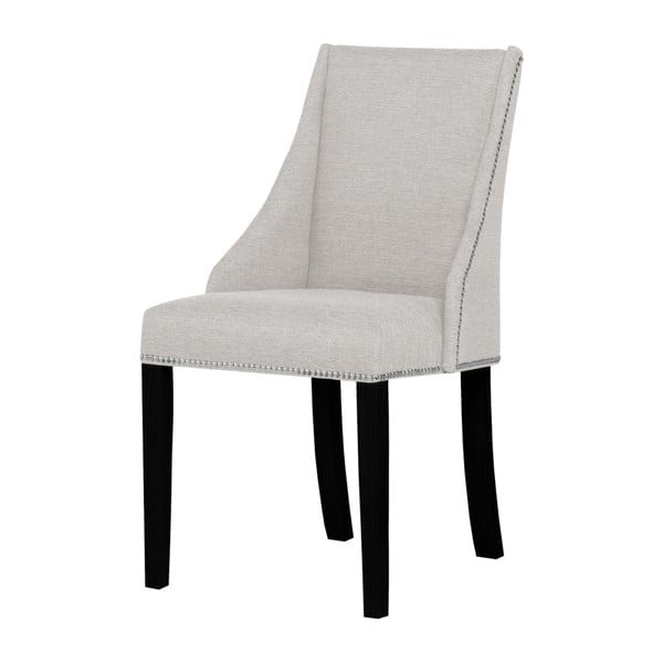 Patchouli krémszínű bükkfa szék, fekete lábakkal - Ted Lapidus Maison
