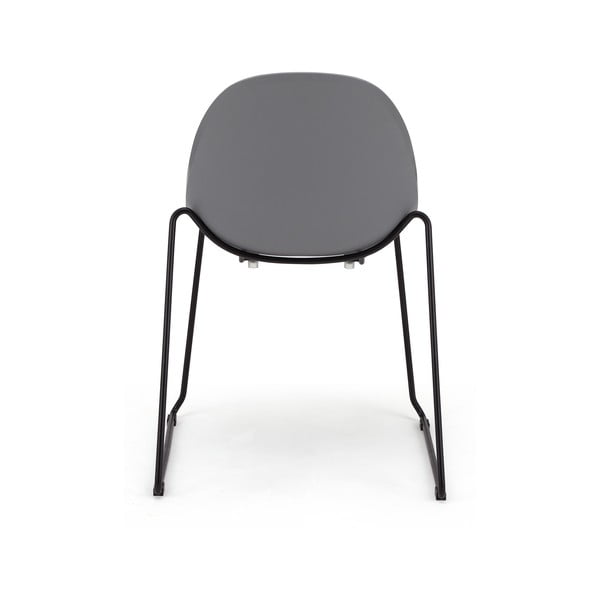 Viva 2 db szürke étkezőszék fekete talppal - Bonami Selection-image-4