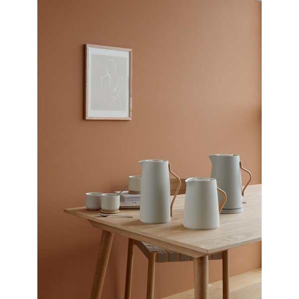 Bézs rozsdamentes acél thermo kancsó 1,2 l Emma – Stelton-image-2