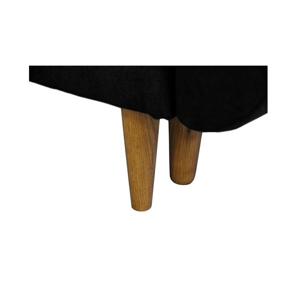 Barcelona fekete kinyitható kanapé, 3 személyes - Cosmopolitan design-image-3