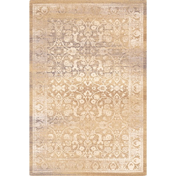 Bézs gyapjú szőnyeg 133x180 cm Eleanor – Agnella