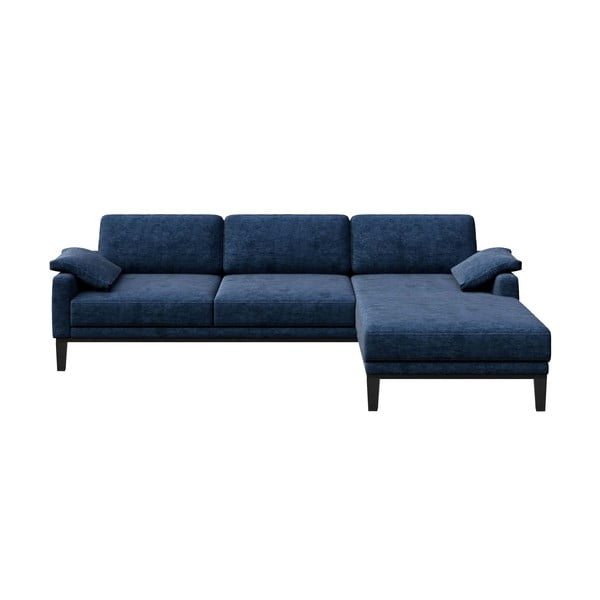 Musso kék kanapé jobb oldali fekvőfotellel - MESONICA
