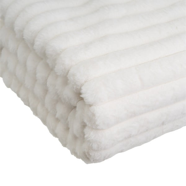 Fehér mikroplüss takaró 130x160 cm Fur Velvet – Casa Selección-image-3