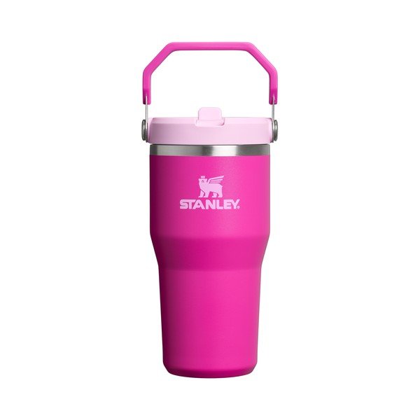 Rózsaszín rozsdamentes acél termosz 600 ml IceFlow™ Flip Straw 2.0 Tumbler Violet Blossom – Stanley