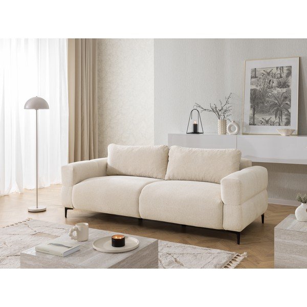 Krémszínű kanapé 217 cm Helio – Ropez-image-2