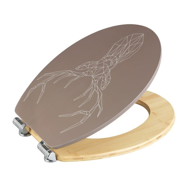 Stag bambusz és farostlemez WC-ülőke, 44 x 37,5 cm - Wenko-image-1