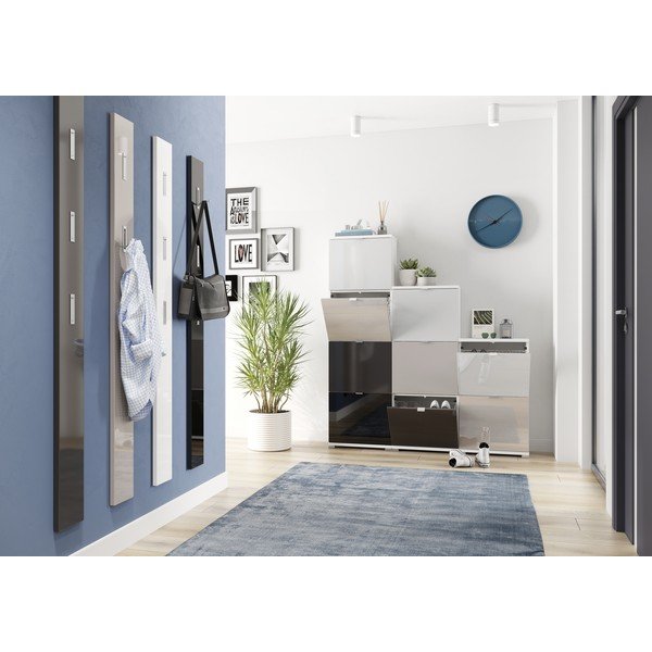 Krémszínű fényes fali fogas 15 cm – Germania-image-1