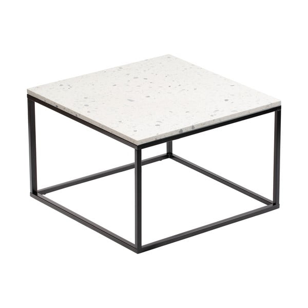 Bianco dohányzóasztal kő asztallappal, hosszúság 75 cm - RGE