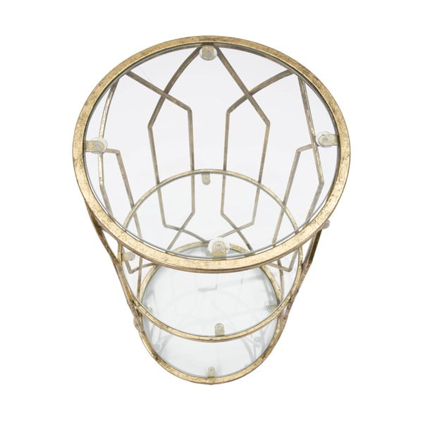 Kerek tárolóasztal üveg asztallappal ø 35 cm Tunisi – Mauro Ferretti-image-1