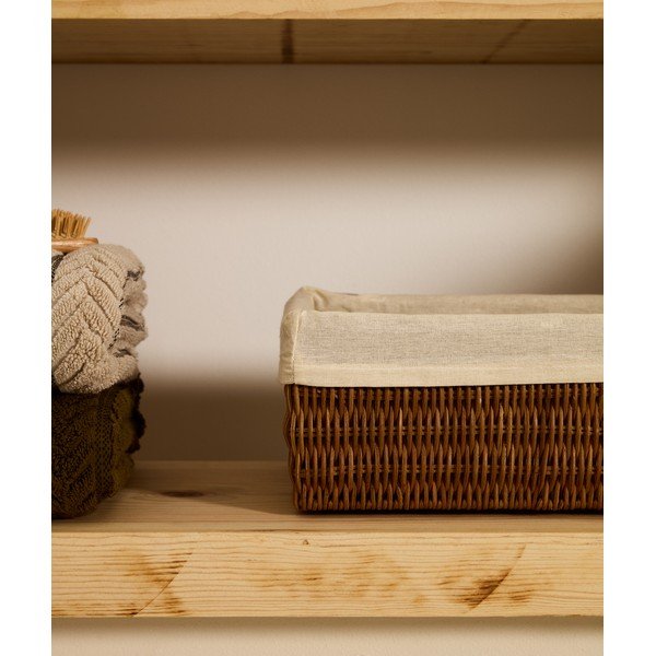 Rattan tárolókosár szett 2 db-os 28x20x10 cm Indali – Kave Home-image-2