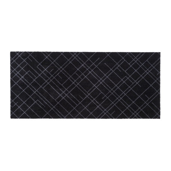 Lines fekete-szürke lábtörlő, 67 x 150 cm - tica copenhagen