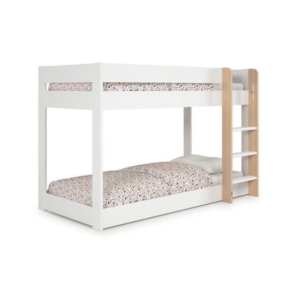 Fehér emeletes gyerekágy 90x190 cm Angel – Marckeric-image-2