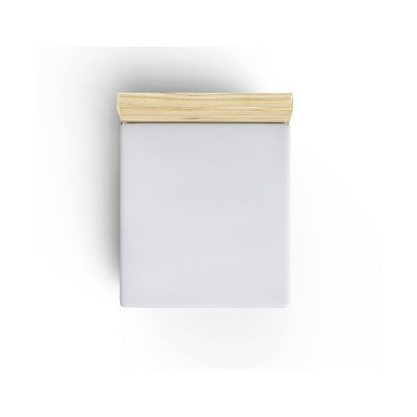 Caresso fehér, egyszemélyes, sima pamut lepedő, 90 x 190 cm