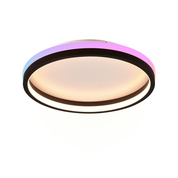 Matt fekete LED mennyezeti lámpa távirányítóval ø 39 cm Hiko – Reality-image-2