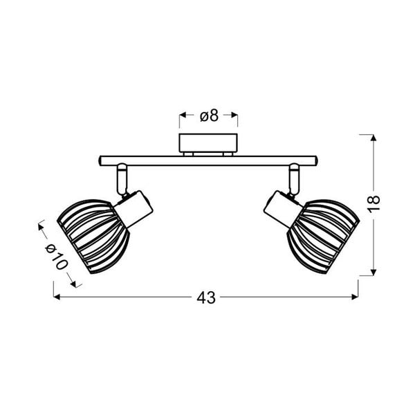 Fehér-natúr színű mennyezeti lámpa ø 10 cm Atarri – Candellux Lighting-image-3