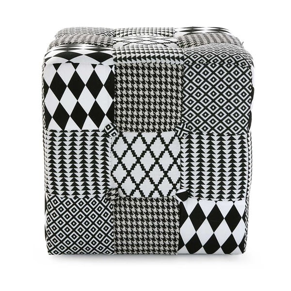 Geometrico szürke puff - Versa-image-2