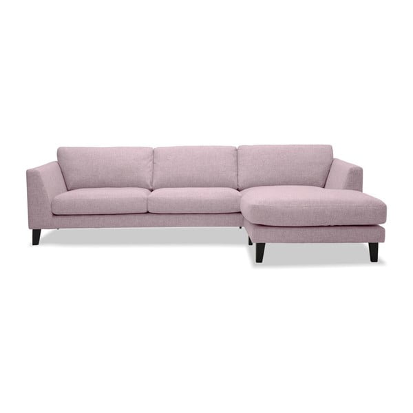 Monroe rózsaszín kanapé jobboldali fekvőfotellel - Vivonita