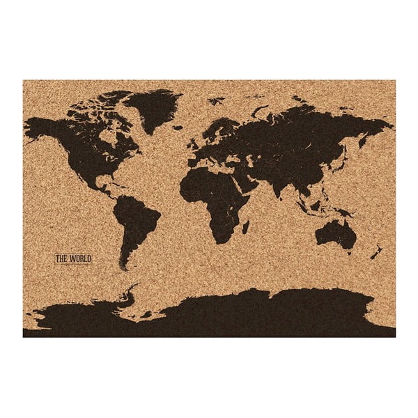 World Map parafa falitábla - Gift Republic