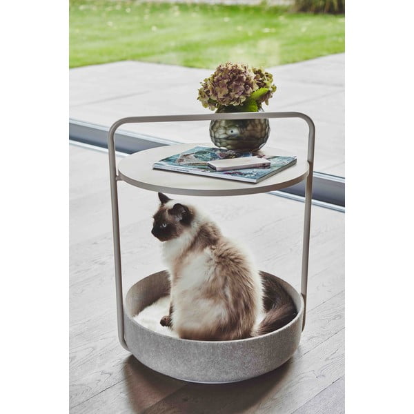 Kerek tárolóasztal ø 50 cm Tavolino Nougat – MiaCara-image-1