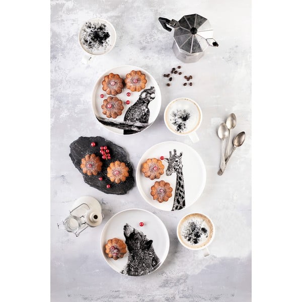 Marini Ferlazzo Giraffe fehér porcelán tányér, ø 20 cm - Maxwell & Williams-image-1