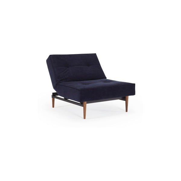 Splitback Velvet Dark Blue sötétkék kinyitható fotel - Innovation