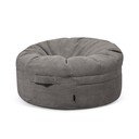 Sötétszürke kordbársony babzsákfotel Roll 105 – SLOWDOWN