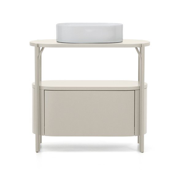 Fehér mosdó alatti szekrény 90x81 cm Arely – Kave Home-image-3