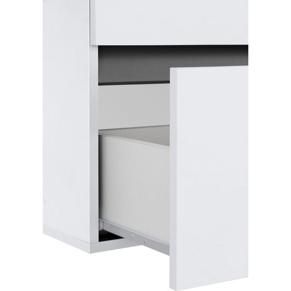 Fehér fali szekrény mosdókagyló nélkül 60x52 cm Wisla – Støraa-image-4