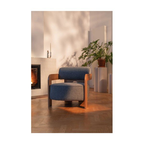 Szürkéskék buklé fotel Oolong – Zuiver-image-2