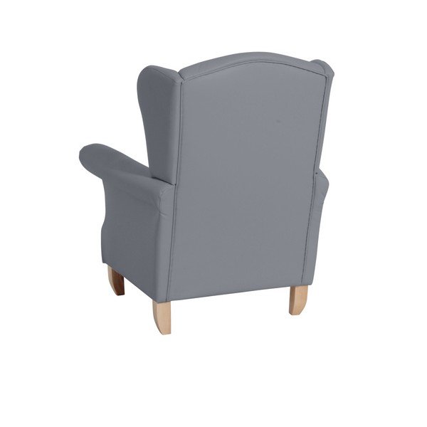 Verita Leather Gray szürke műbőr füles fotel - Max Winzer-image-3