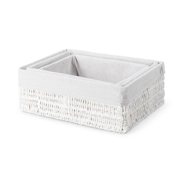 Szalma tárolókosár szett 3 db-os – Compactor-image-4