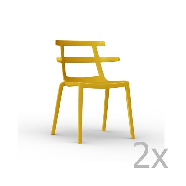 Tokyo sárga kerti szék, 2 darab - Resol