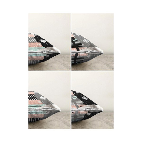 Karácsonyi párnahuzat szett 4 db-os 55x55 cm Merry Christmas - Mila Home-image-1