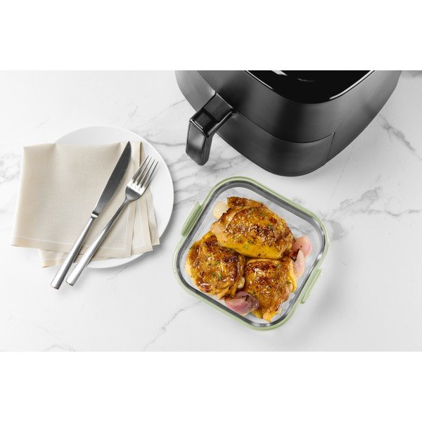 Üveg sütőforma forrólevegős fritőzhöz 18,5x17,5 cm – Lékué-image-4