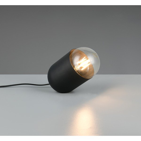 Fekete fém asztali lámpa (magasság 13,5 cm) Nara – Reality-image-1